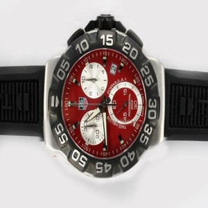 TAG Heuer Formula 1 CAC1112.BA0850 Stainless Steel Case Red Dial Stainless Steel Bezel Watch