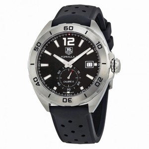 Tag Heuer Formula 1 Calibre 6 Automatic Black Dial Black Rubber Men's Watch WAZ2110FT8023