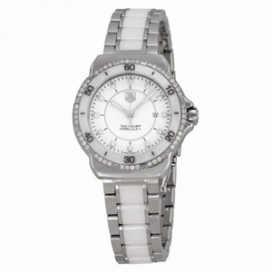 Tag Heuer Formula 1 White Diamond Dial Steel and Ceramic Ladies Watch WAH1313.BA0868