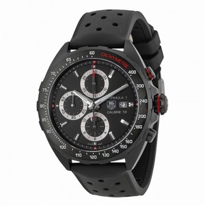 Tag Heuer Formula One Chronograph Black Dial Black Rubber Men's Watch CAZ2011FT8024