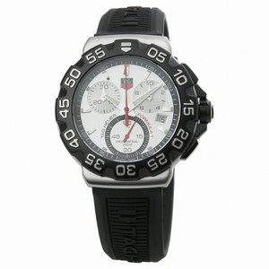 Tag Heuer Formula One Chronograph Steel Black Rubber Men's Watch CAH1111.BT0714