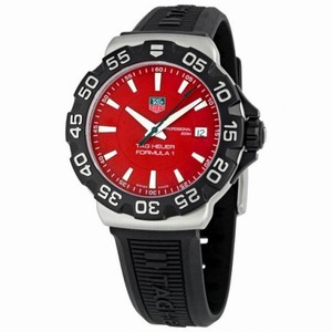 Tag Heuer Formula One Steel Red Black Rubber Men's Watch WAH1112.BT0714