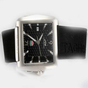 TAG Heuer Golf Watch WAE1111.FT6004 Quartz Rectangle Black Dial Watch