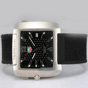 TAG Heuer Golf Watch WAE1111.FT6004 Rectangle Black Dial Watch