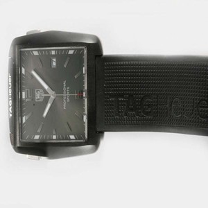 TAG Heuer Golf Watch WAE1113.FT6004 Automatic PVD Bezel Black Dial Watch