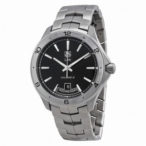 Tag Heuer Link Black Dial Stainless Steel Automatic Men's Watch WAT2010.B0951