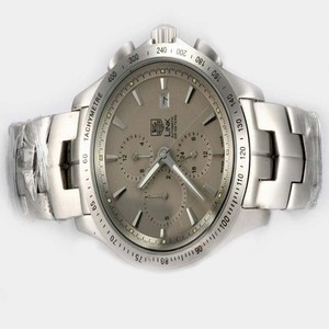 TAG Heuer Link CJF2115 Grey Dial 42mm Silver Stainless Steel Strap Watch