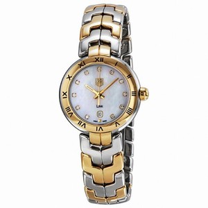 Tag Heuer Link Diamond Mother of Pearl Dial 18kt Gold and Stainless Steel Ladies Watch WAT1453.BB0955