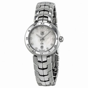 Tag Heuer Link Diamond Mother of Pearl Dial Stainless Steel Ladies Watch WAT1417.BA0954