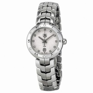 Tag Heuer Link Diamond Silver Guilloche Dial Stainless Steel Ladies Watch WAT1413.BA0954