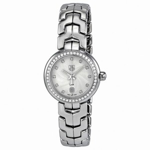 Tag Heuer Link Diamond Silver Guilloche Steel Ladies Watch WAT1414.BA0954