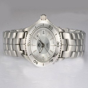 TAG Heuer Link WJ1112.BA0570 Womens Round Silver Stainless Steel Strap Watch