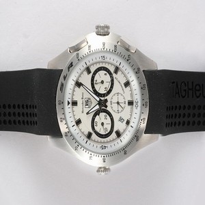 TAG Heuer Mercedes Benz SLR CAG2111.BA0253 Round Black Ostrich Leather Strap Watch