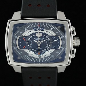 TAG Heuer Monaco CAW2100 Quartz Chronograph Multicolor Dial Stainless Steel Bezel Watch