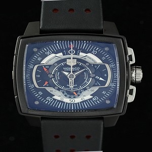 TAG Heuer Monaco CAW2100 Stainless Steel Case 43mm Blue Dial Watch