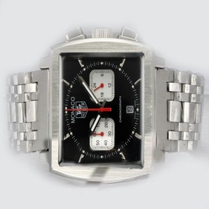TAG Heuer Monaco Monaco Calibre 12 Quartz Stainless Steel Bezel Watch