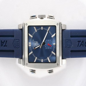 TAG Heuer Monaco WW2115.FC6172 Stainless Steel Bezel Mens Quartz Chronograph Watch