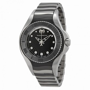 Technomarine Blue Manta Grey Dial Stainless Steel Grey Ceramic Ladies Watch 213002