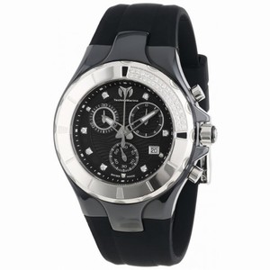 TechnoMarine Causal Black Dial Black Silicone Unisex Watch 110029