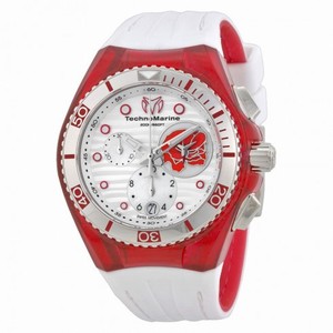 Technomarine Cruise Beach Chronograph White Dial White Silicone Unisex Watch 114003