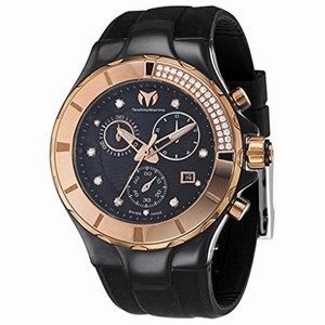 TechnoMarine Cruise Black Dial Black Ceramic Ladies Watch 113102