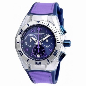 Technomarine Cruise California Blue Dial Blue Silicone Purple Canvas Unisex Watch 115021