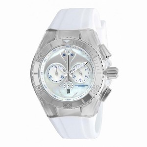 Technomarine Cruise Dream Chronograph Silver Dial White Silicone Unisex Watch 115068