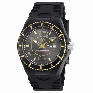 Technomarine Cruise JellyFish Black Dial Black Silicone Men's Watch 115144