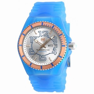 Technomarine Cruise JellyFish Silver Dial Blue Silicone Men's Watch 115146