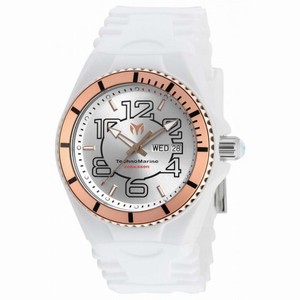 Technomarine Cruise JellyFish Silver Dial White Silicone Men's Watch 115145