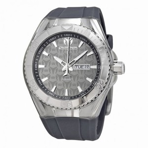 Technomarine Cruise Monogram Dial Grey Silicone Unisex Watch 113005