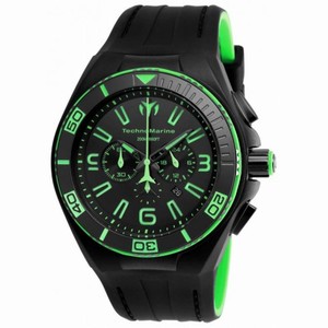 Technomarine Cruise Night Vision Black Dial Black Silicone Men's Watch 115057