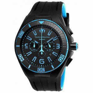 Technomarine Cruise Night Vision Black Dial Black Silicone Men's Watch 115058