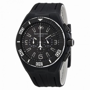 TechnoMarine Cruise Night Vision II Chronograph Black Dial Black PVD Men's Watch 112001
