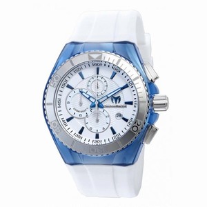 Technomarine Cruise Original Chronograph Antique Silver Dial White Silicone Men's Watch 115052