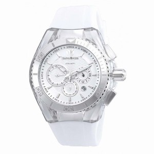 Technomarine Cruise Original Chronograph Antique White Dial White Silicone Unisex Watch 115041