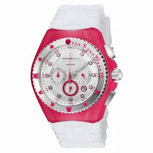 Technomarine Cruise Original Chronograph Silver Dial White Silicone Ladies Watch 115238
