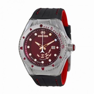 Technomarine Cruise Original Red Dial Black Silicone Men's Watch 112035