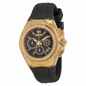 Technomarine Cruise Original Star Chronograph Diamond Black Dial Ladies Watch 111008