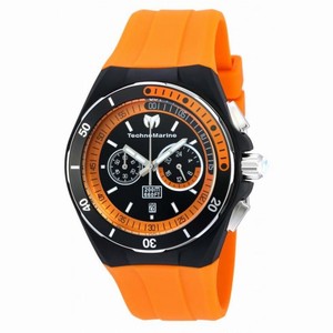 Technomarine Cruise Sport Black and Orange Dial Orange Silicone Men's Watch 115161