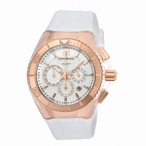 Technomarine Cruise Star Chronograph Antique Silver Dial White Silicone Unisex Watch 115035