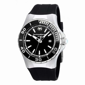 Technomarine Sea Manta Black Dial Black Silicone Men's Watch 215054