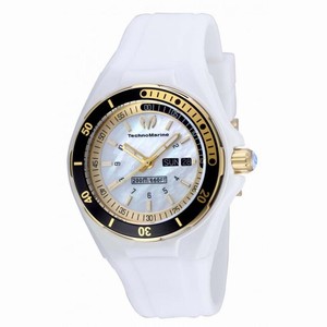 Technomarine Sea Manta White Mother of Pearl Dial White Silicone Ladies Watch 115119