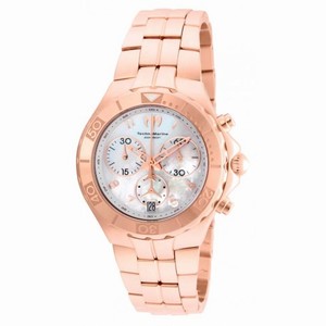 Technomarine Sea Pearl Chronograph Mother of Pearl Dial 18kt Rose Gold-plated Men's Watch 715005