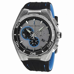 Technomarine Steel Evolution Chronograph Sunray Grey Dial Stainless Steel Men's Watch 112007