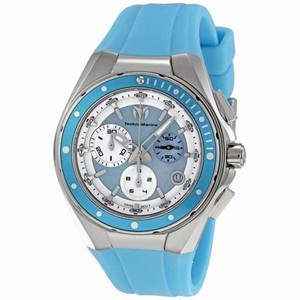 Technomarine Steel Regular Blue Mother of Pearl Dial Chronograph Unisex Watch 110006