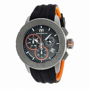 Technomarine Titanium Reef Black Carbon Fiber Dial Black Silicone Men's Watch 515001