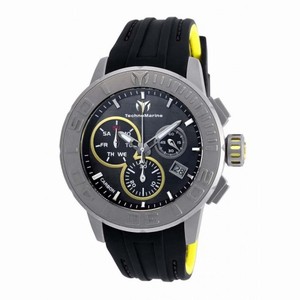 Technomarine Titanium Reef Black Carbon Fiber Dial Black Silicone Men's Watch 515002