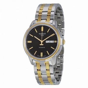 Tissot Automatic III Black Dial Two-tone Ladies Watch T0654302205100