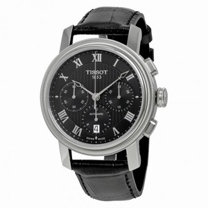 Tissot Bridgeport Automatic Chronograph Black Dial Black Leather Watch T097.427.16.053.00
